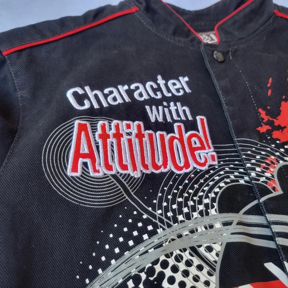 Vintage JH Design M&Ms Racing Jacket Character with Attitude Youth Size L 9-10 - Picture 2 of 16